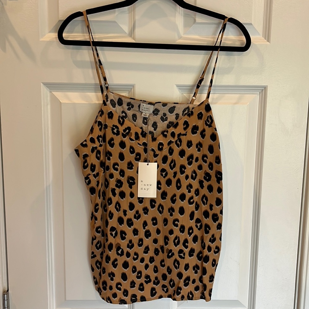 A New Day new with tags leopard tank top
